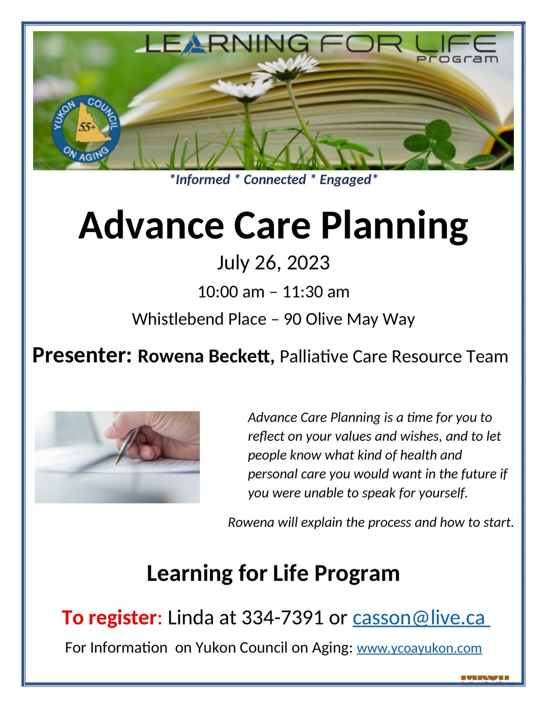 Advance Care Planning  L4L session-1