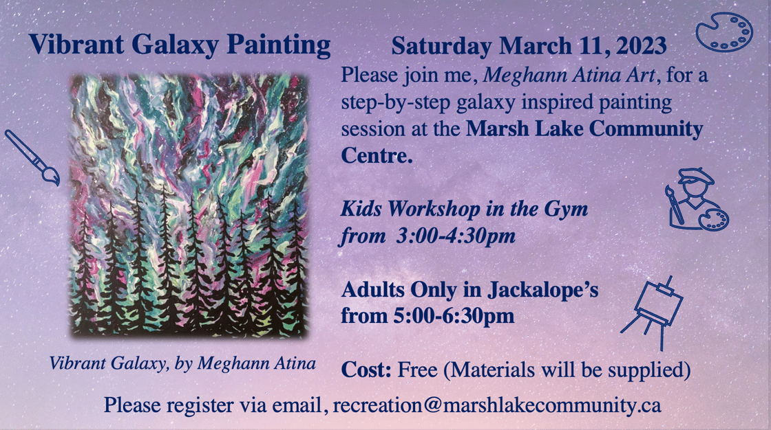 March Galaxy Paint Workshop